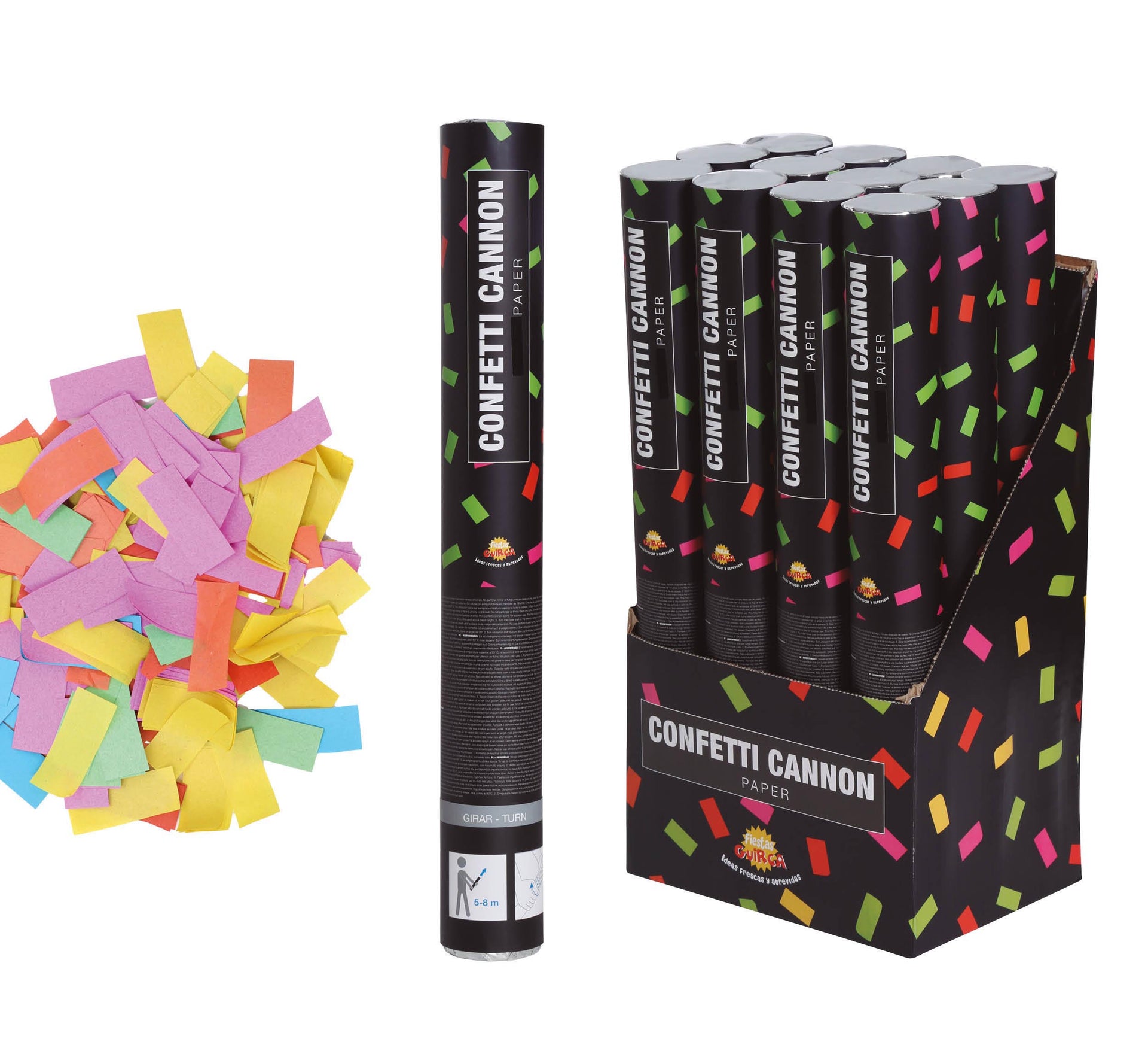 MULTICOLOR PAPER CONFETTI CANNON 40 C