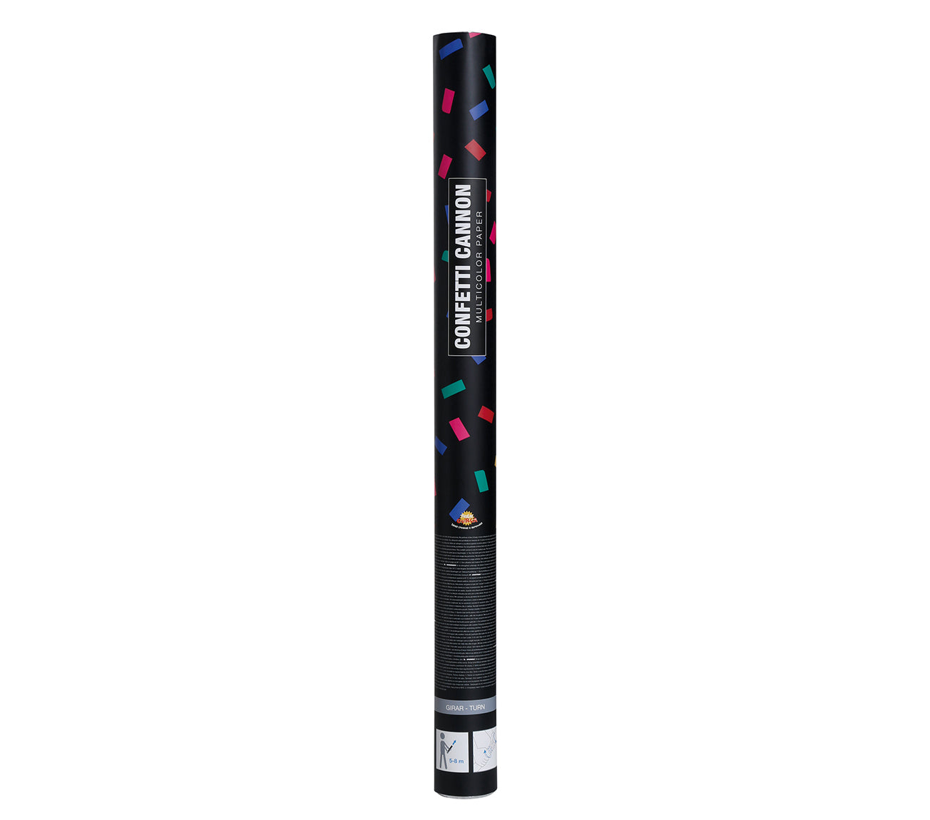 MULTICOLOR CONFETTI CANNON 60 CMS