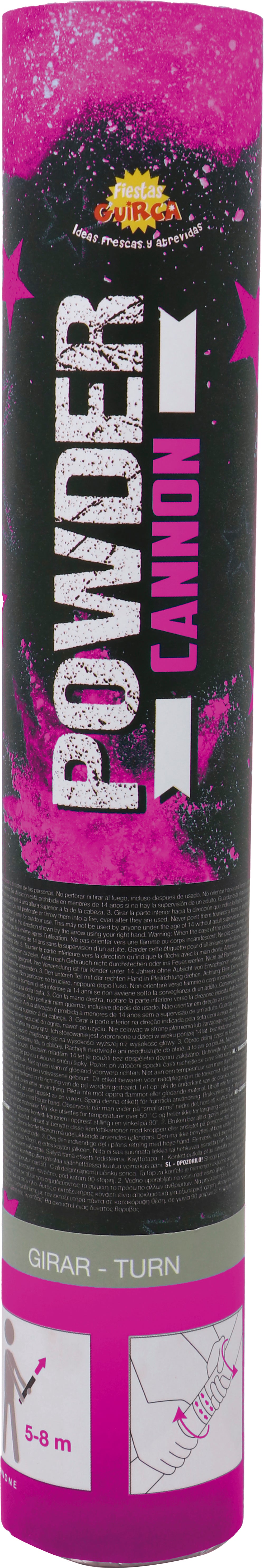 CANNON OF 30 CMS. WITH 30 GR. POWDER FUCSIA