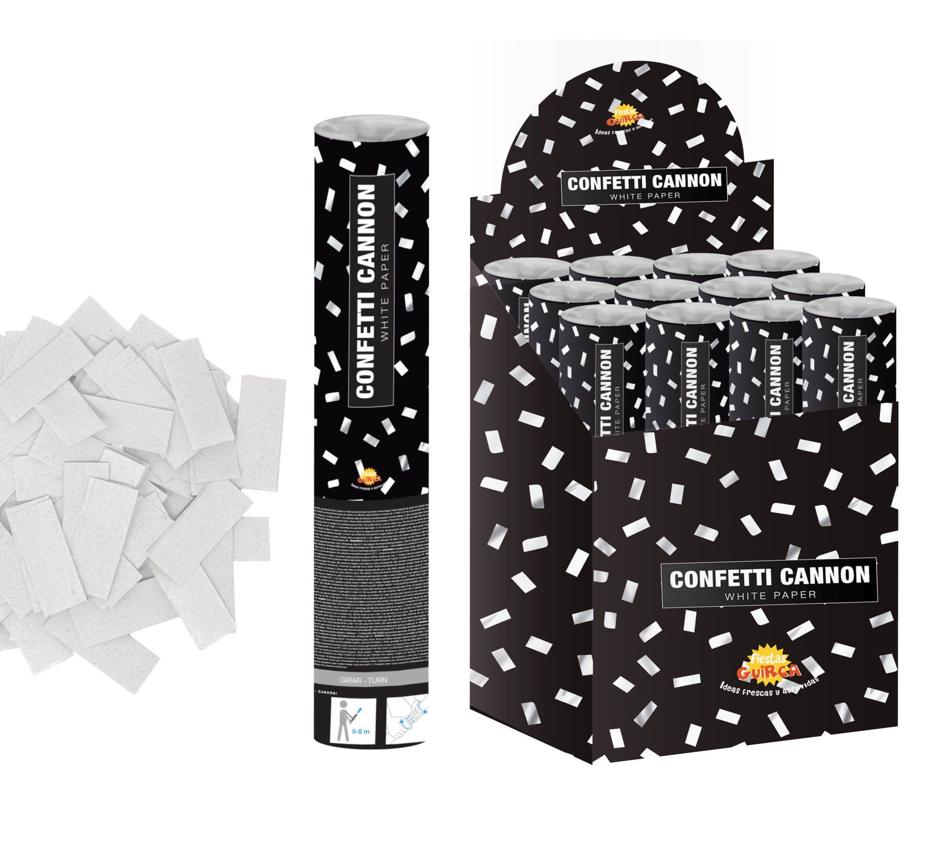 CONFETTI CANNON, 40 CM, PAPER