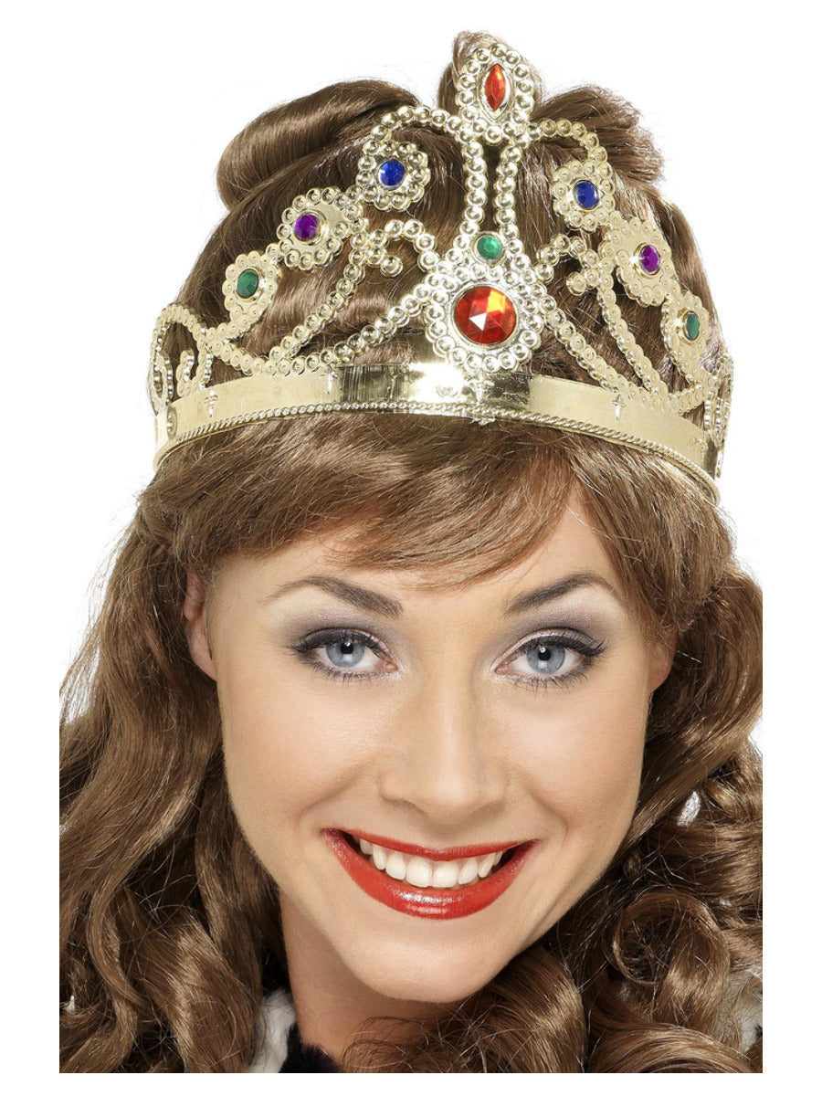 Jewelled Queen's Crown, Mixed Colours - 1