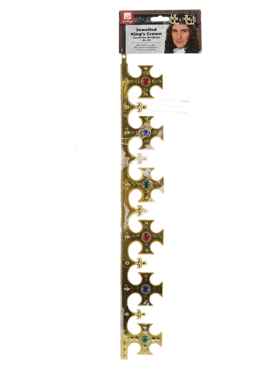 Jewelled King's Crown, Gold - 3