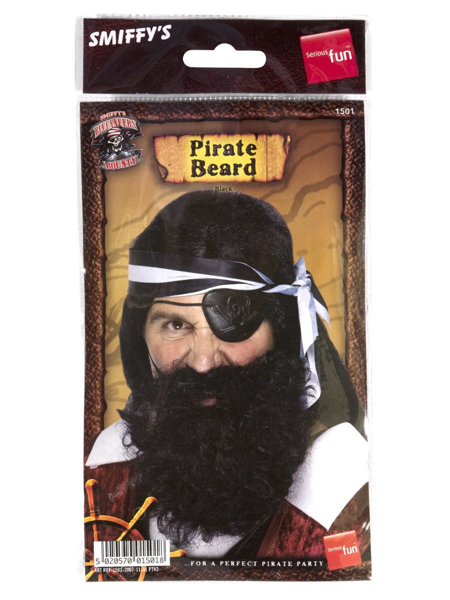 Deluxe Pirate Beard, Black - 3