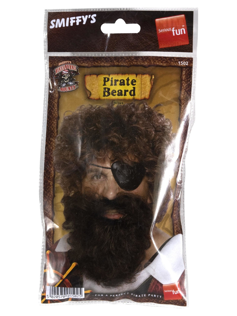 Deluxe Pirate Beard, Brown - 3