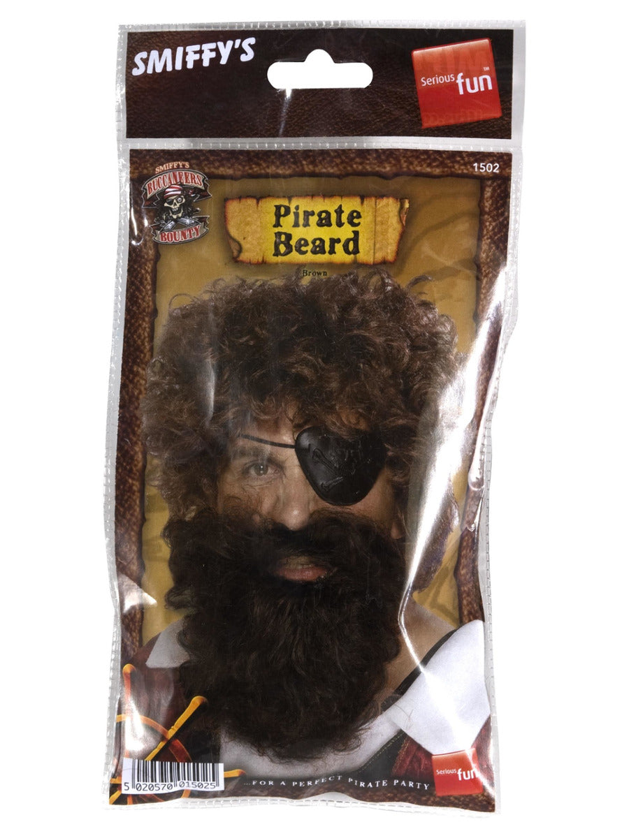 Deluxe Pirate Beard, Brown - 3