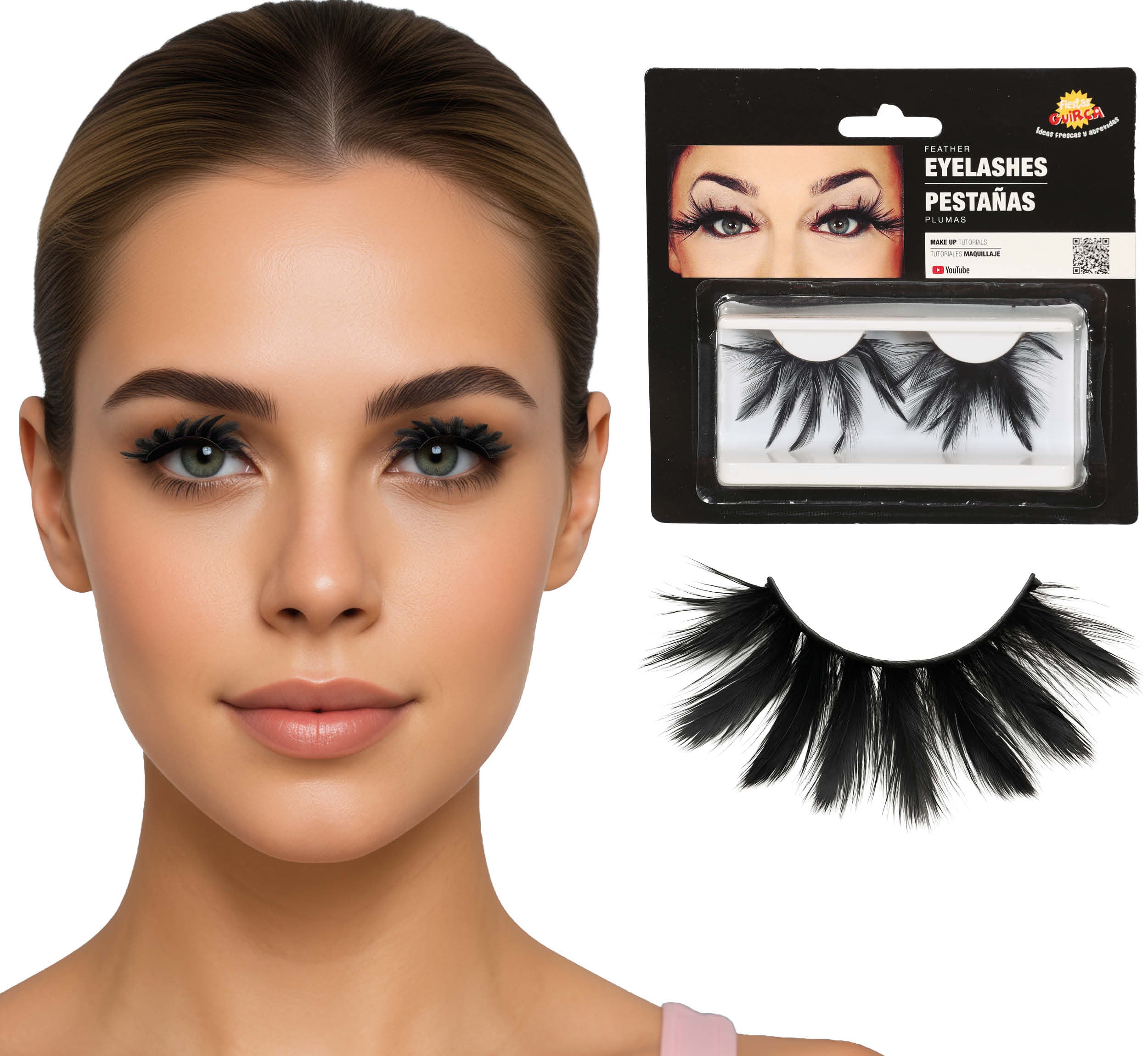 FEATHER EYELASHES