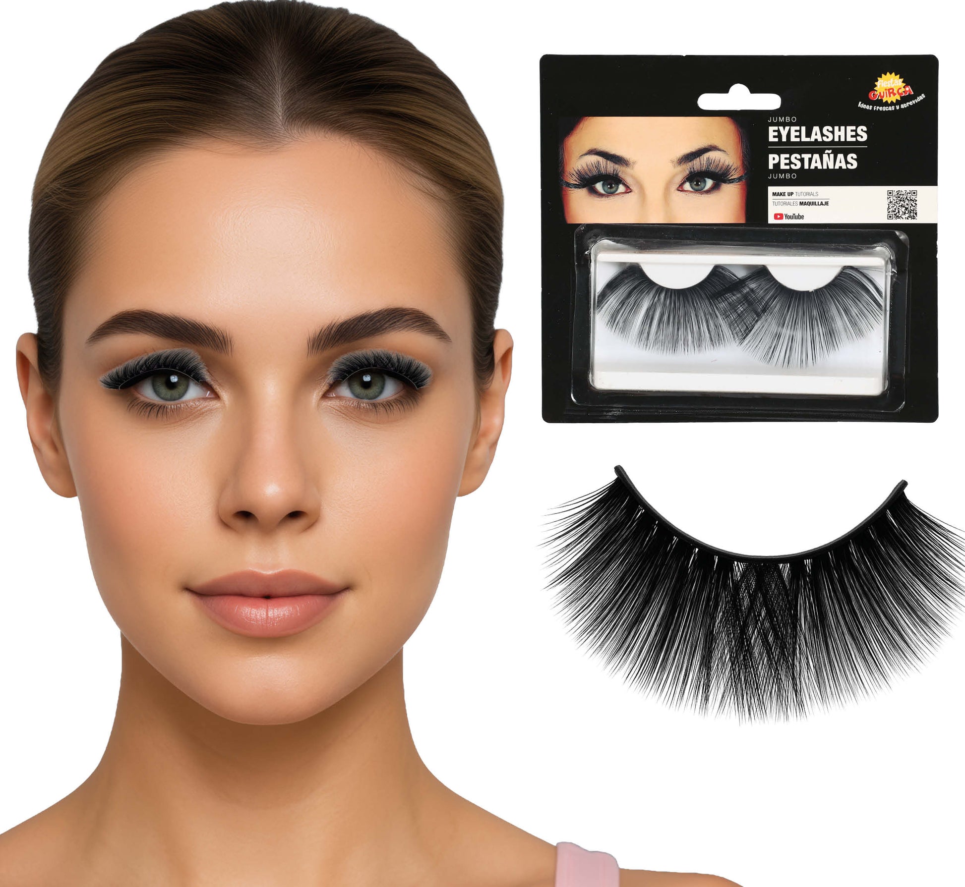 BLACK JUMBO EYELASHES
