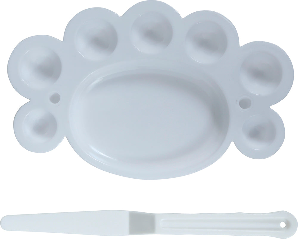 MAKEUP SET WITH 5 BRUSHES, PALETTE AND SPATULA