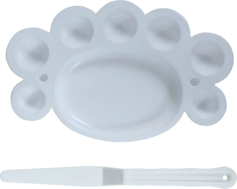 MAKEUP SET WITH 5 BRUSHES, PALETTE AND SPATULA