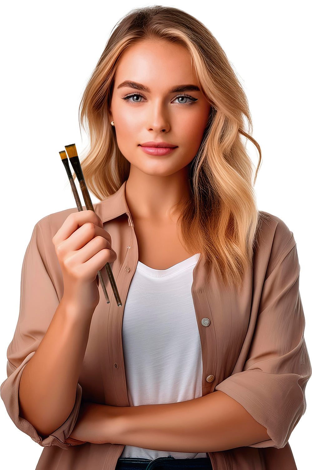 SET 2 MAKEUP BRUSHES