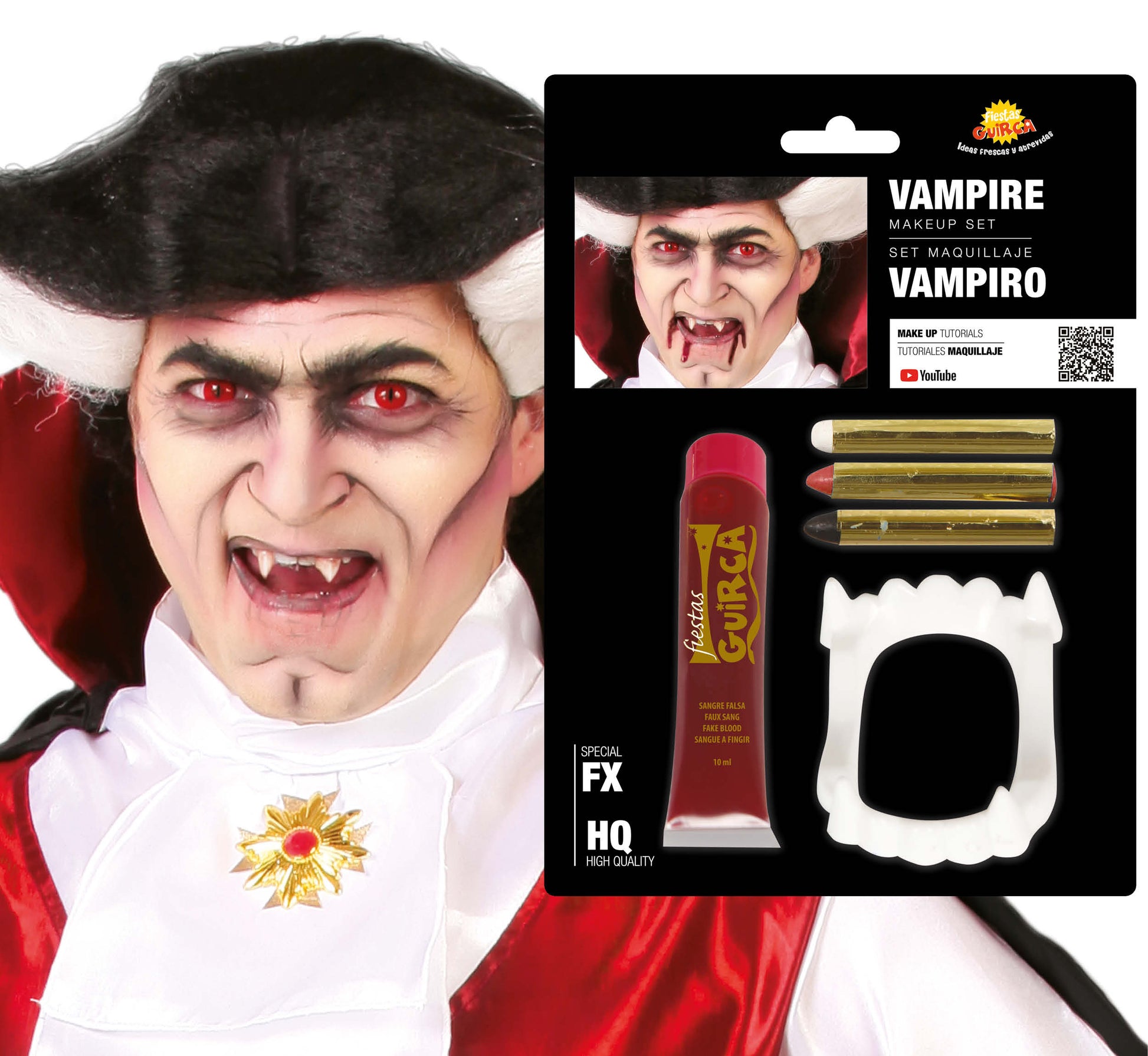 BLISTER PACK: VAMPIRE MAKEUP WITH BLOOD