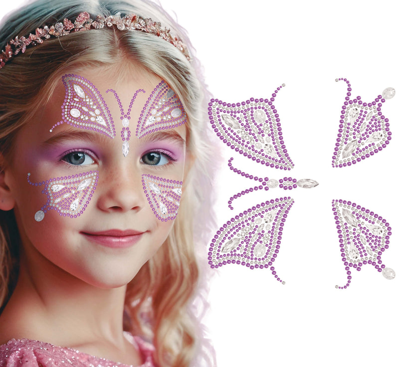 PINK BUTTERFLY FACE GLITTER