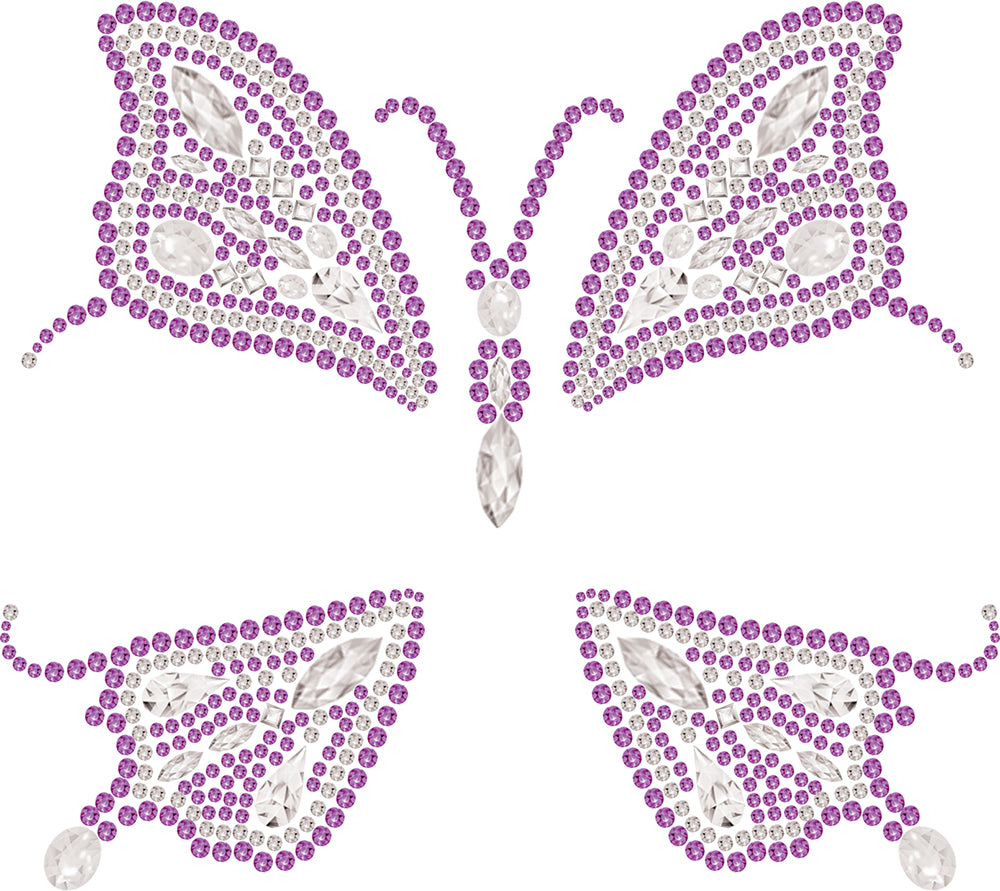 PINK BUTTERFLY FACE GLITTER