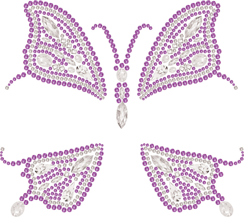 PINK BUTTERFLY FACE GLITTER