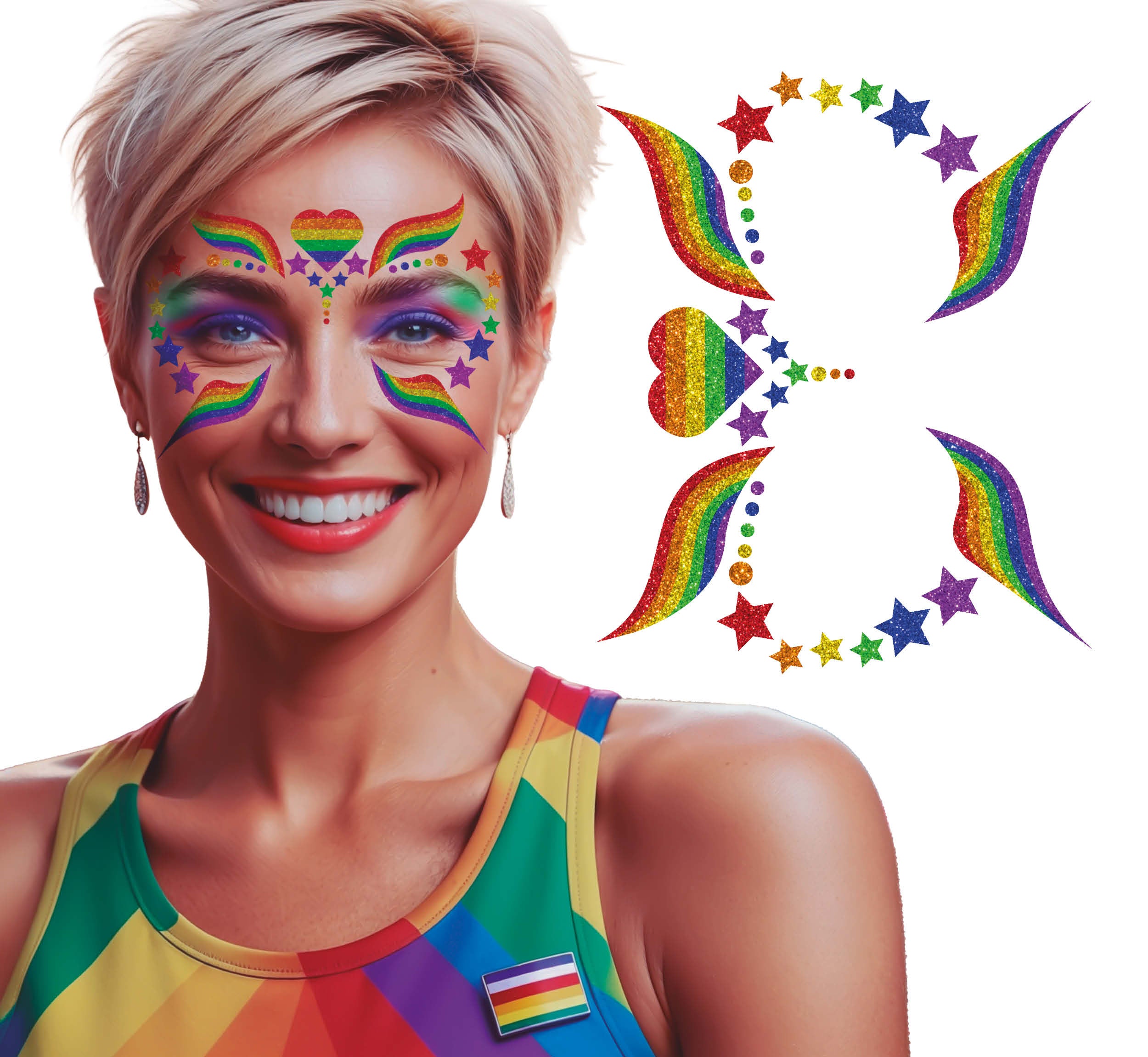 RAINBOW FACE GLITTER