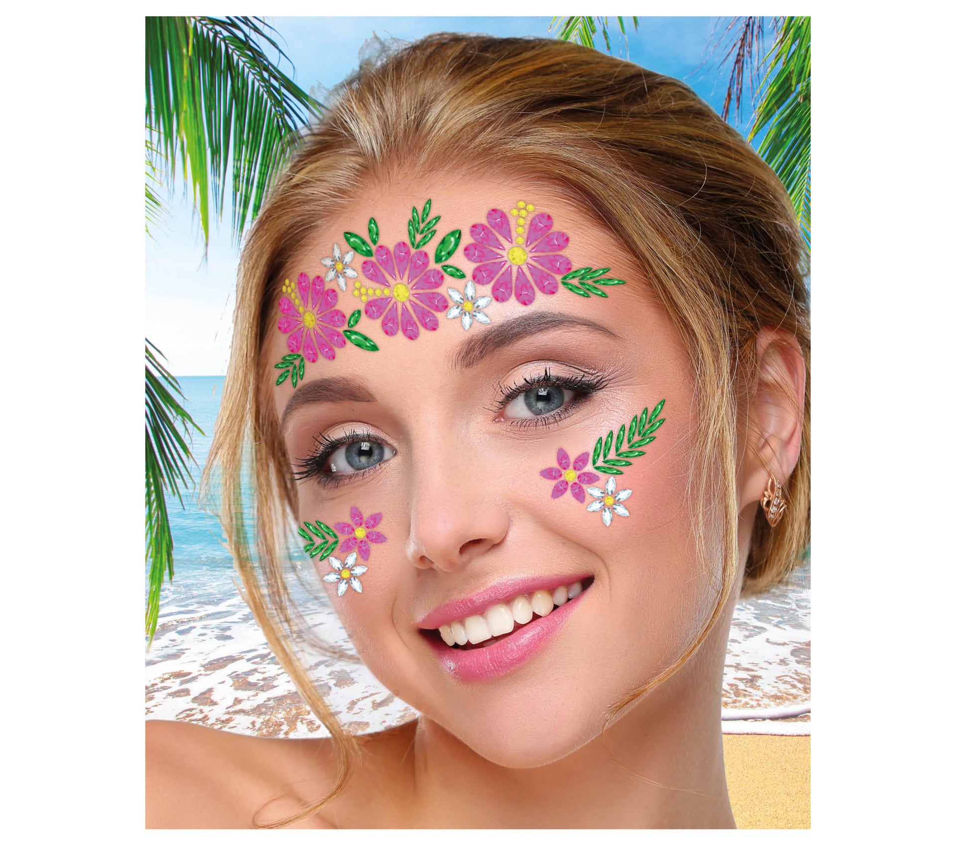FLOWERS FACIAL JEWELRY