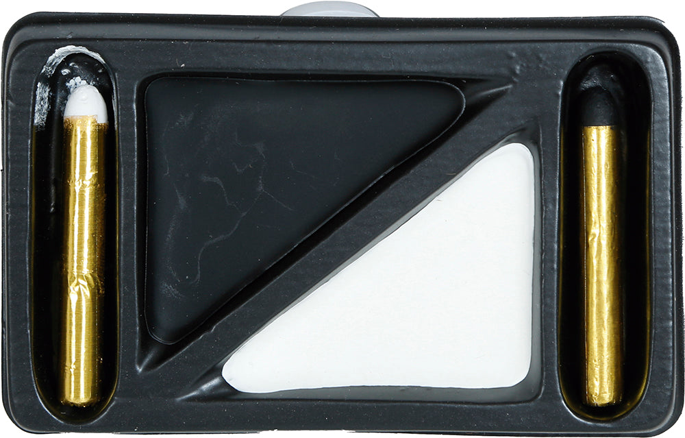 BLACK AND WHITE MAKEUP BLISTER WITH 2 STICKS