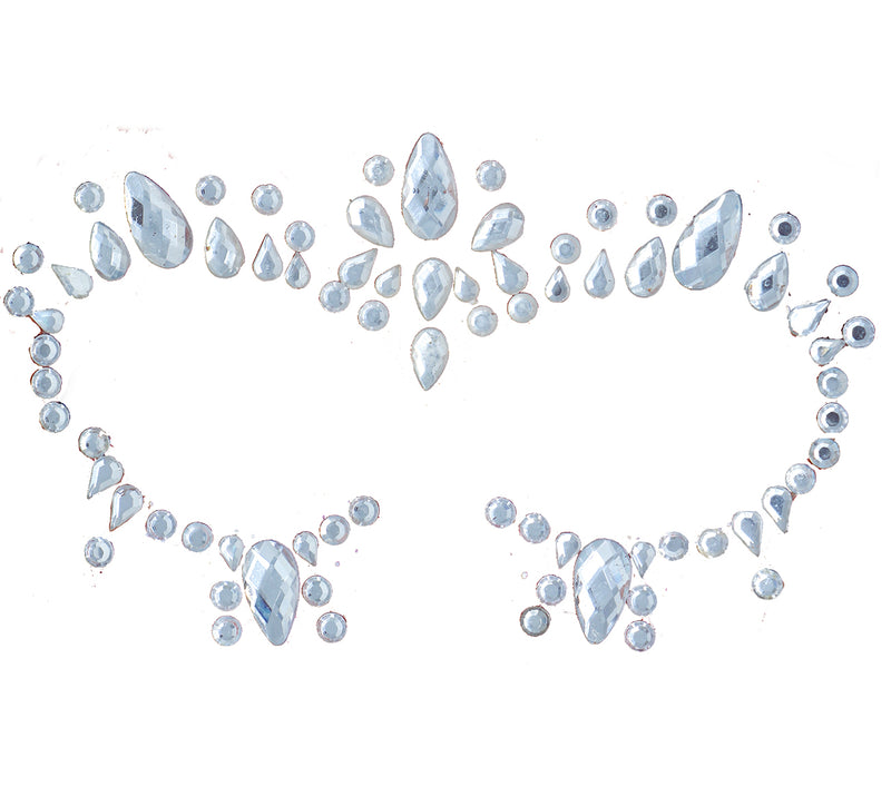 SILVER ADHESIVE FACE JEWELLERY