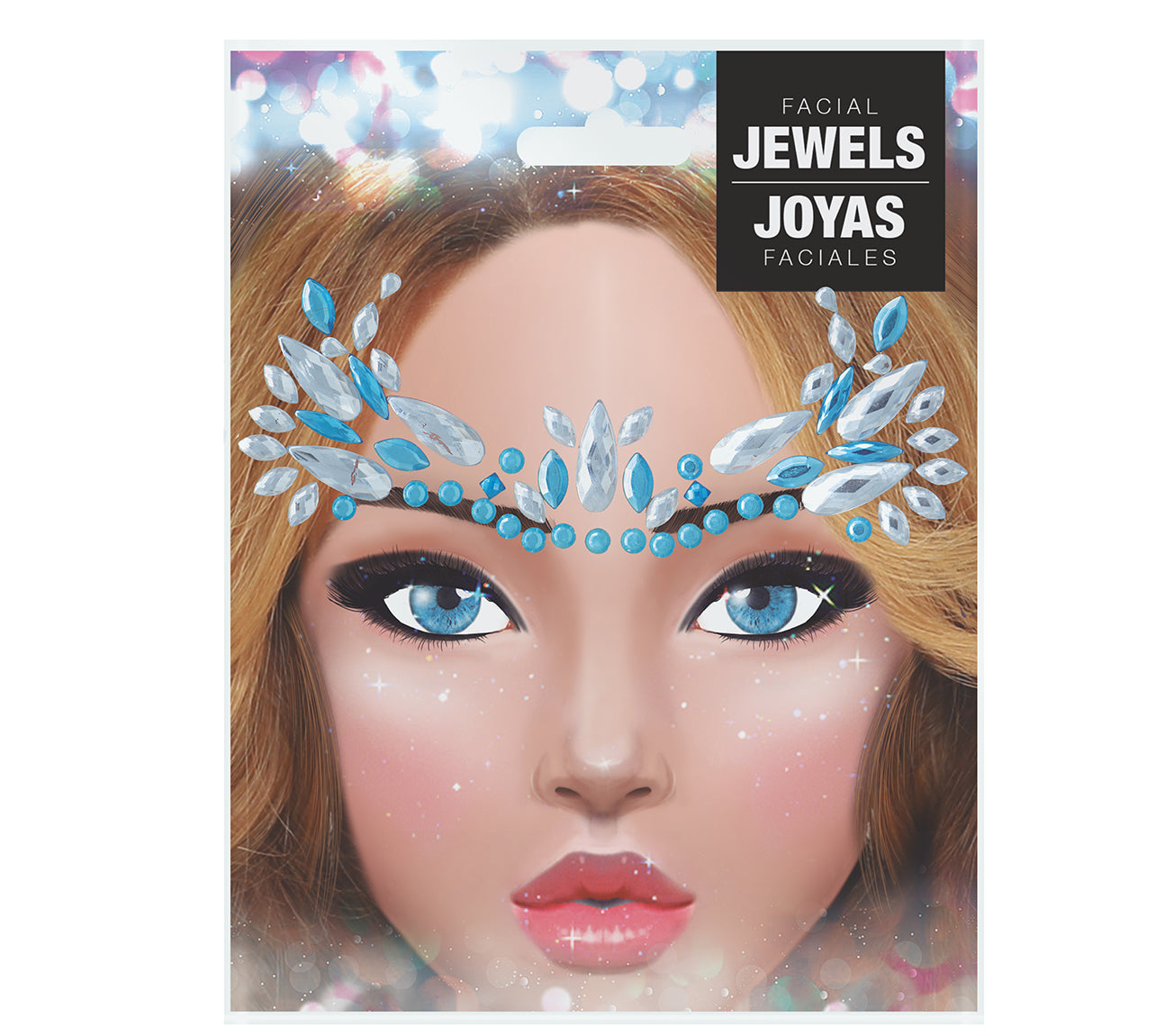 BLUE ADHESIVE FACE JEWELLERY