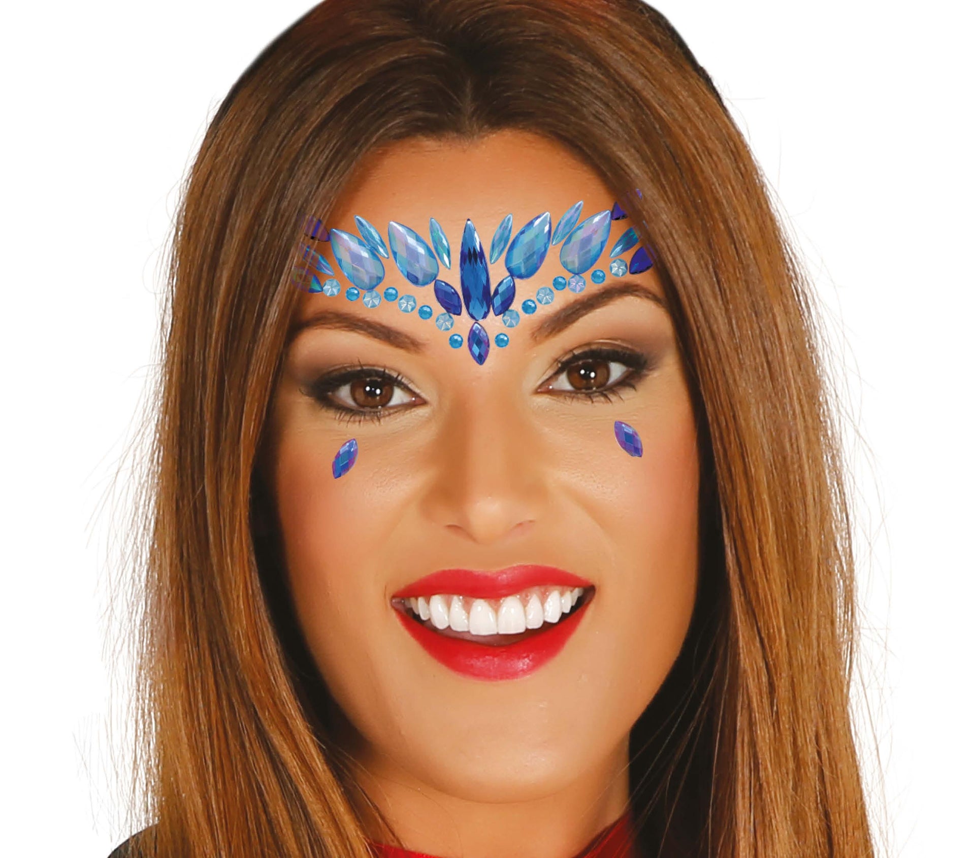 BLUE ADHESIVE FACE JEWELLERY
