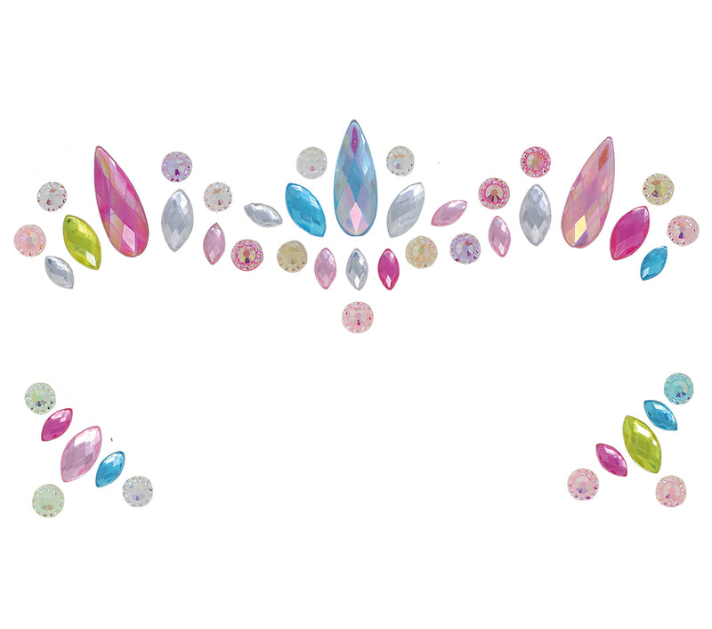 ADHESIVE FACE JEWELLERY MULTIC.