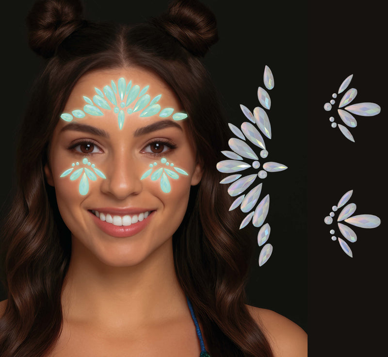 GLOW IN THE DARK FACE JEWELLERY 2