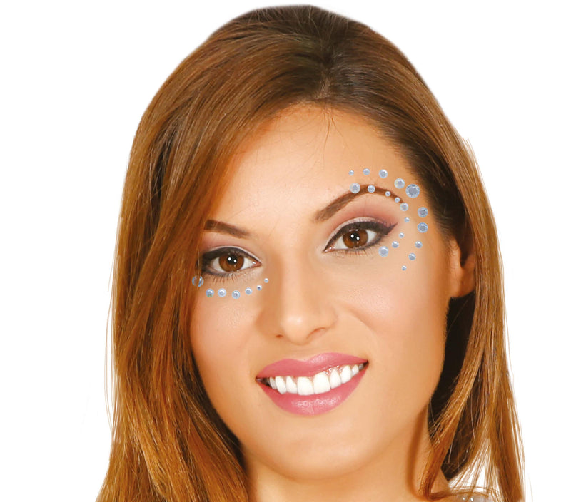SILVER ADHESIVE FACE JEWELLERY