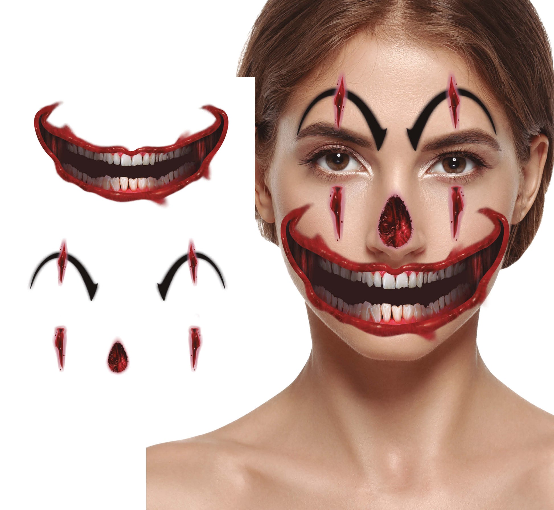 FACE TATTOO, 30X14 CM