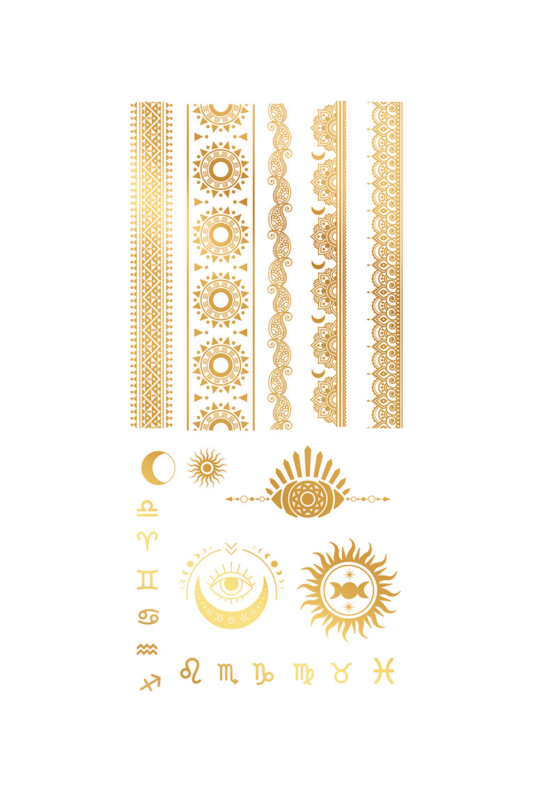 GOLD TATTOO, 14X30 CM