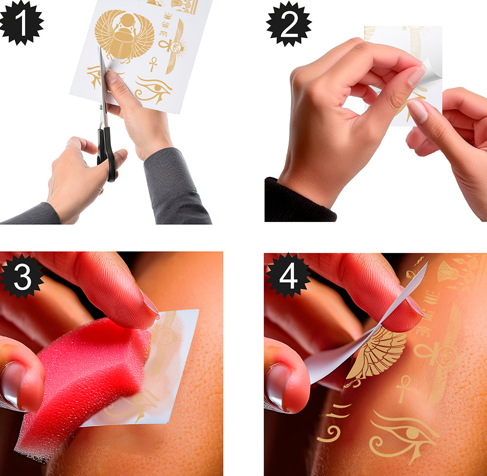 GOLD TATTOO, 14X30 CM