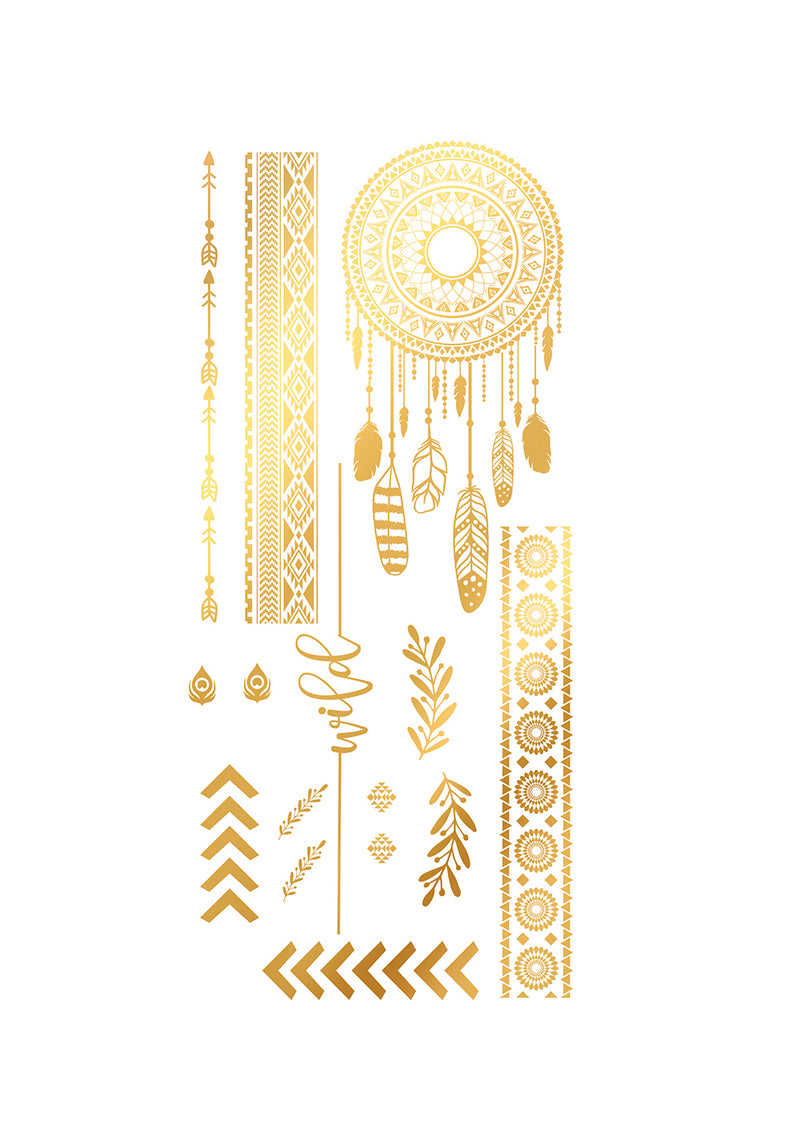 GOLD TATTOO, 14X30 CM