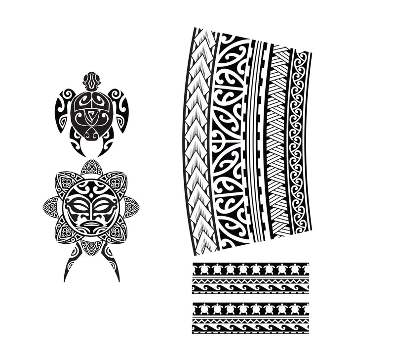 TATTOOS MAORIES, 14X30 CMS