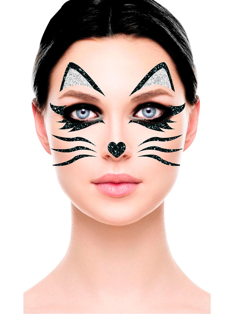 CAT FACE GLITTER, 13x15 CM