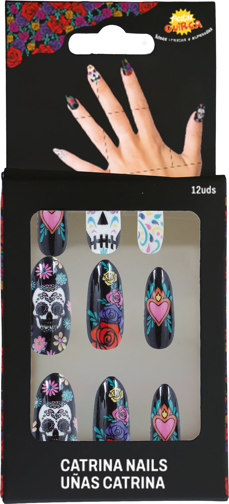 12 NAILS WITH GLUE
