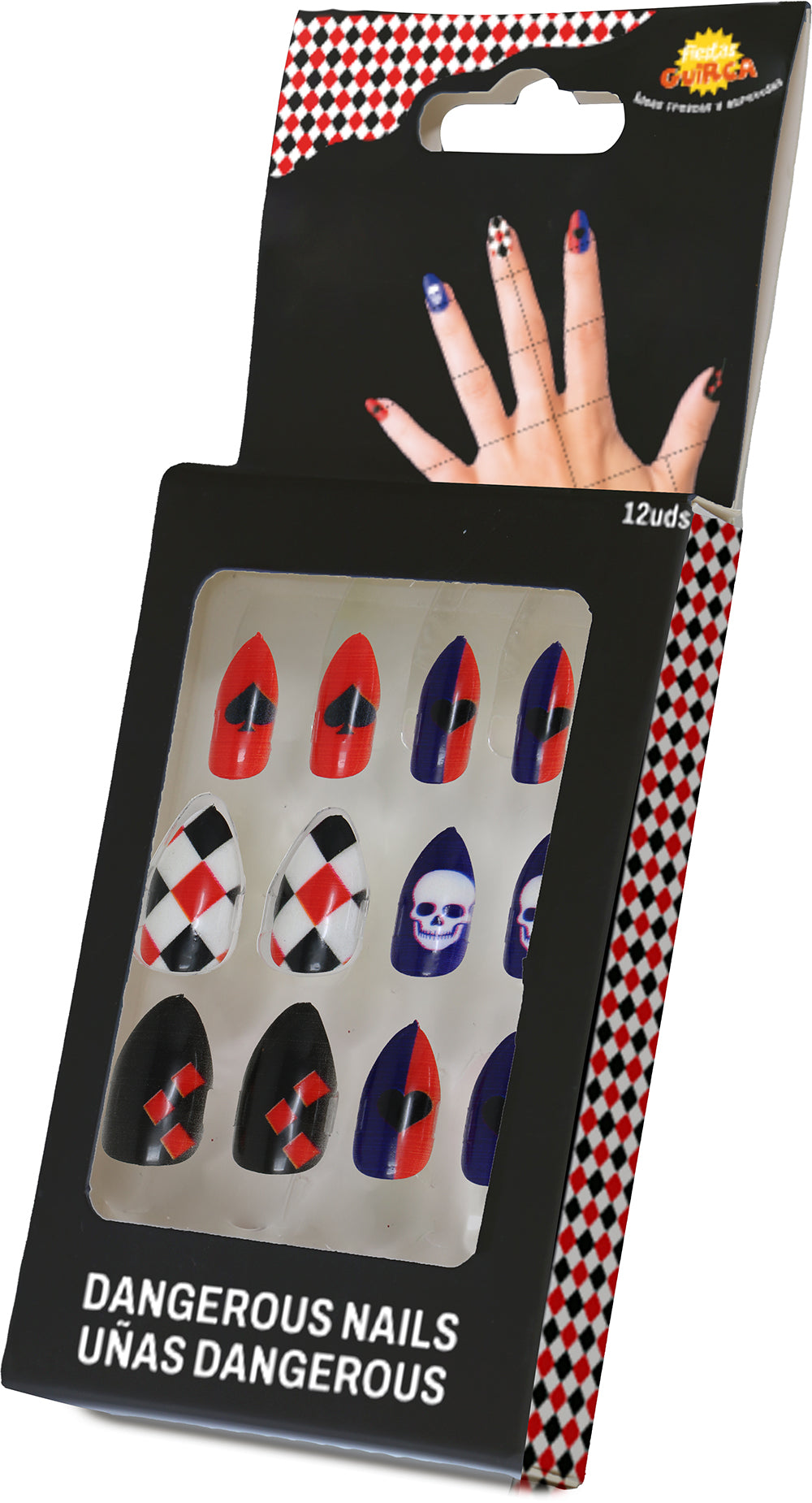 12 NAILS WITH GLUE