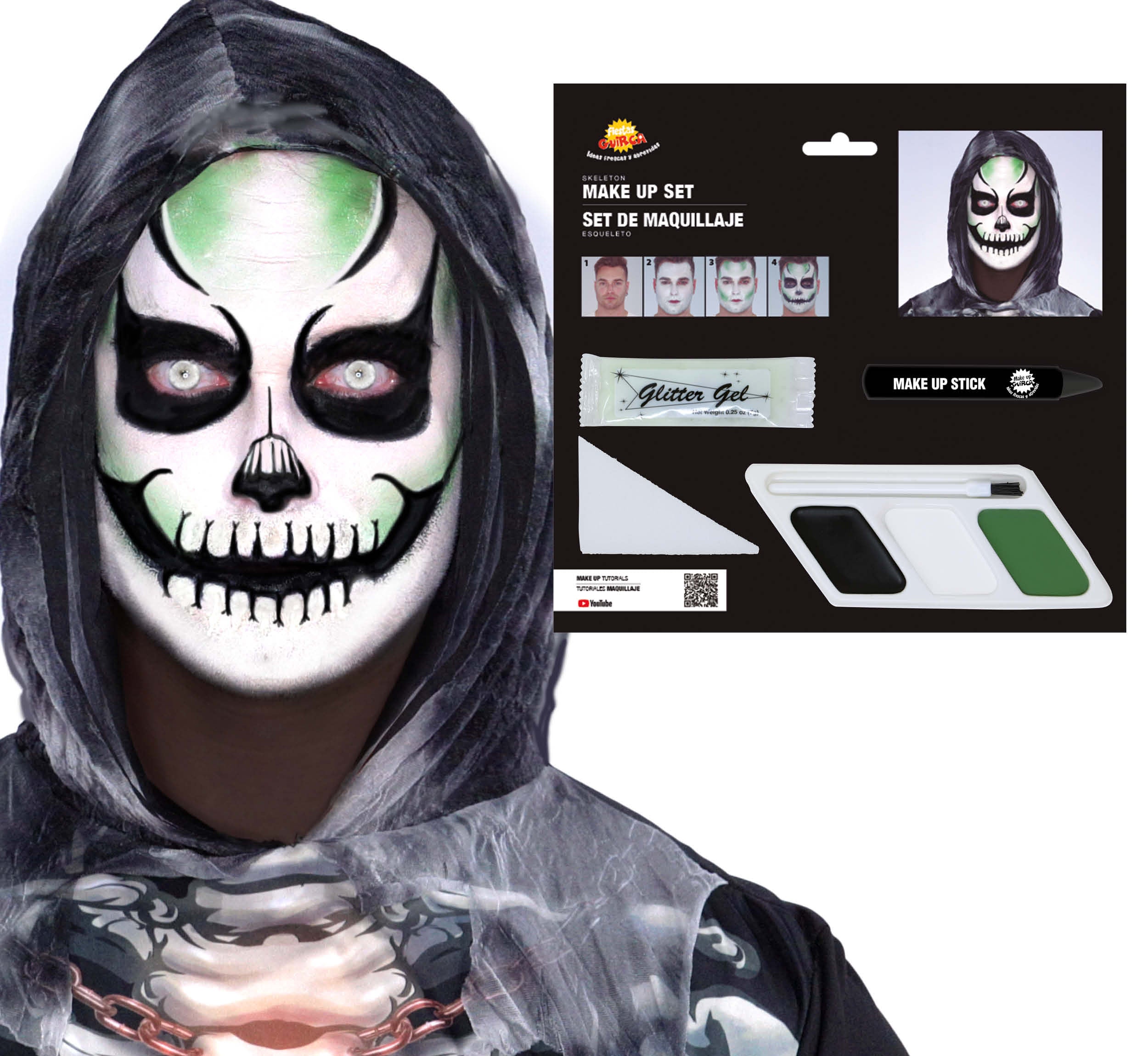 SKULL MAKEUP SET