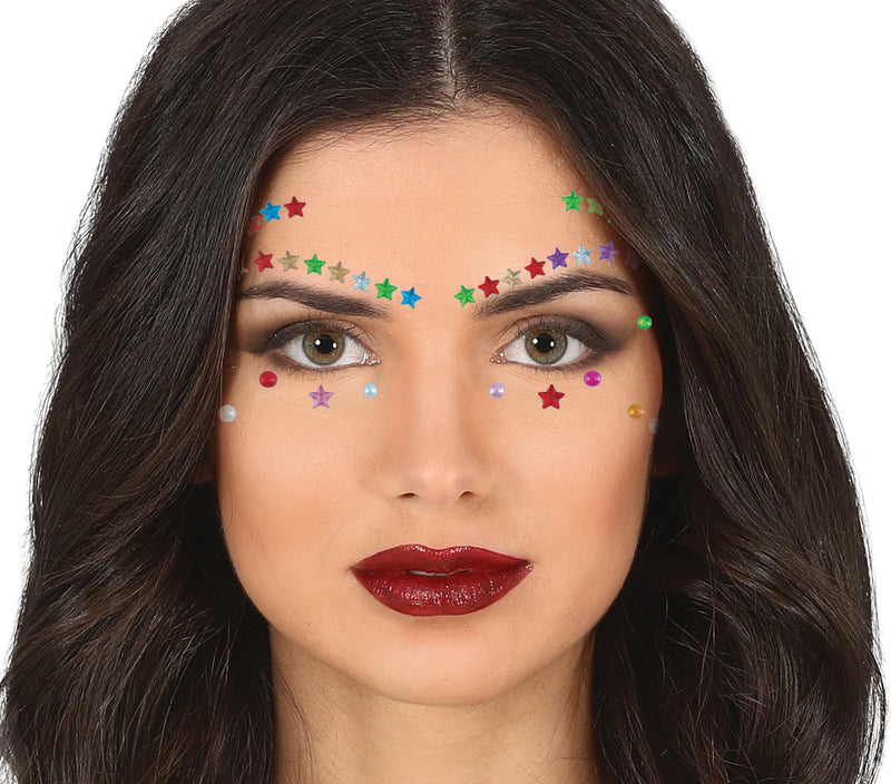 FACIAL JEWELS, EYELASHES & EYEBROWNS, STARS