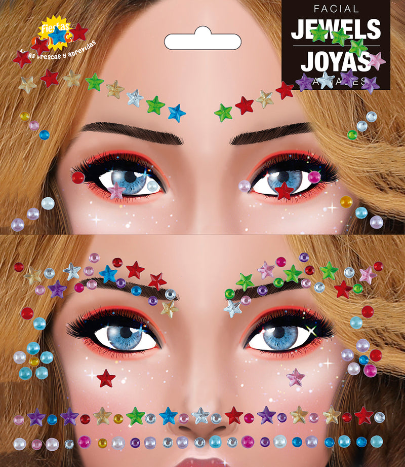 FACIAL JEWELS, EYELASHES & EYEBROWNS, STARS