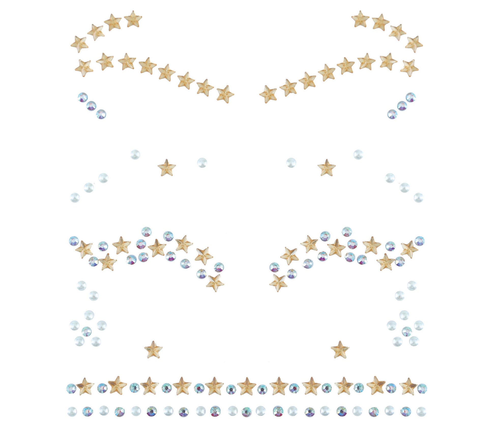 FACIAL JEWELS, EYELASHES & EYEBROWNS, STARS