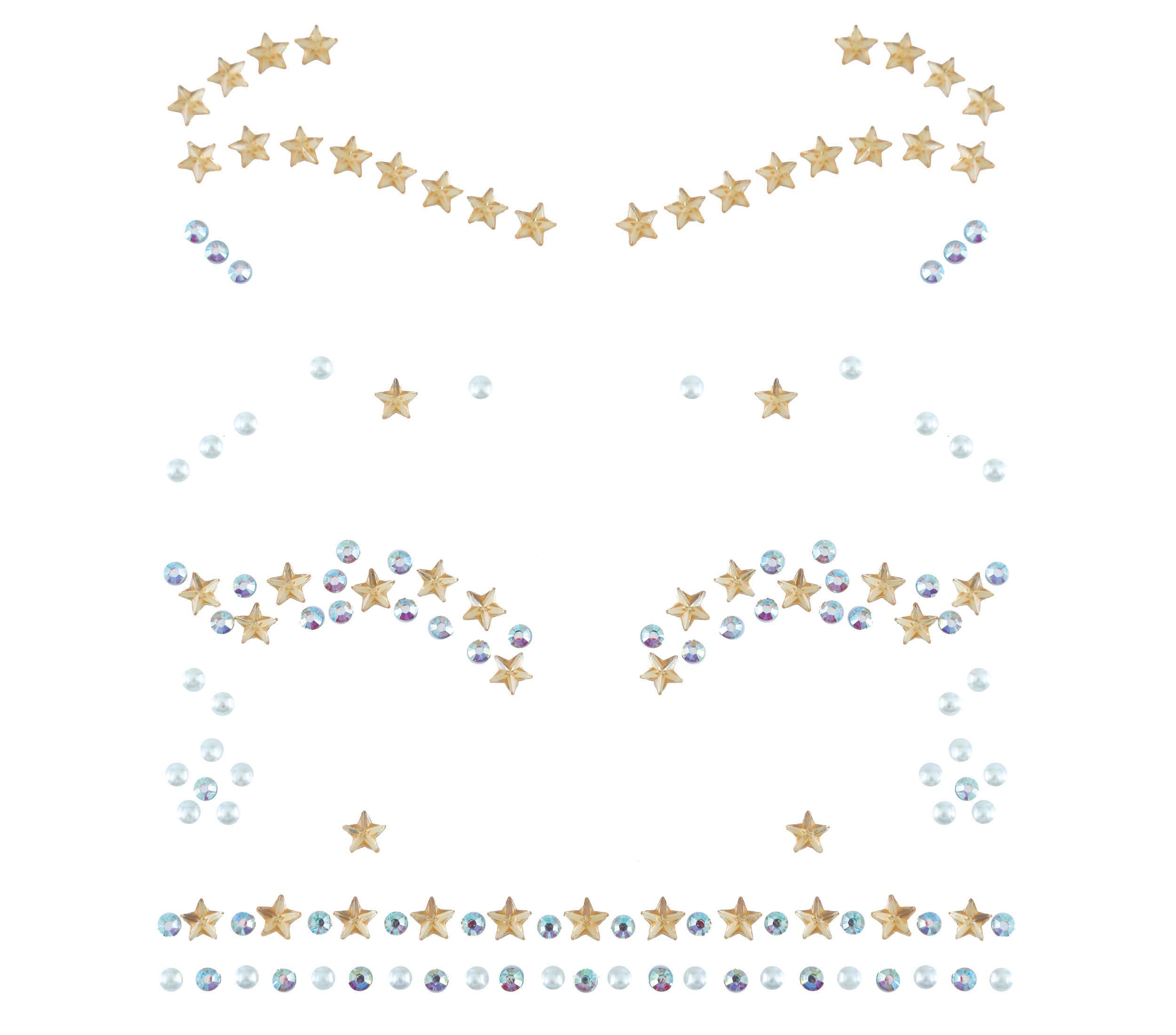 FACIAL JEWELS, EYELASHES & EYEBROWNS, STARS