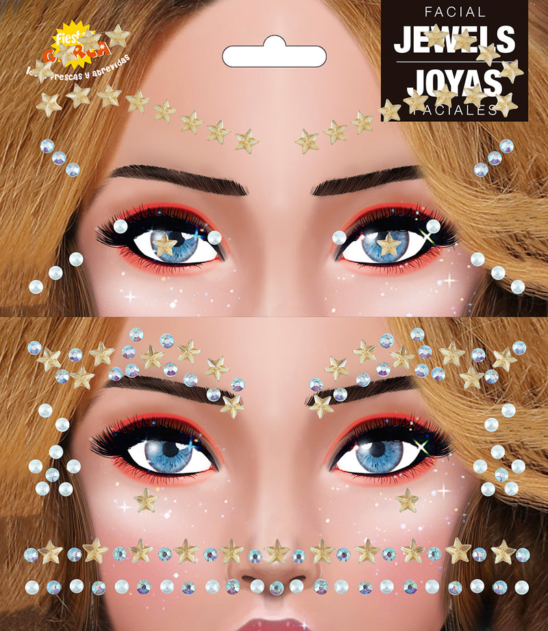 FACIAL JEWELS, EYELASHES & EYEBROWNS, STARS