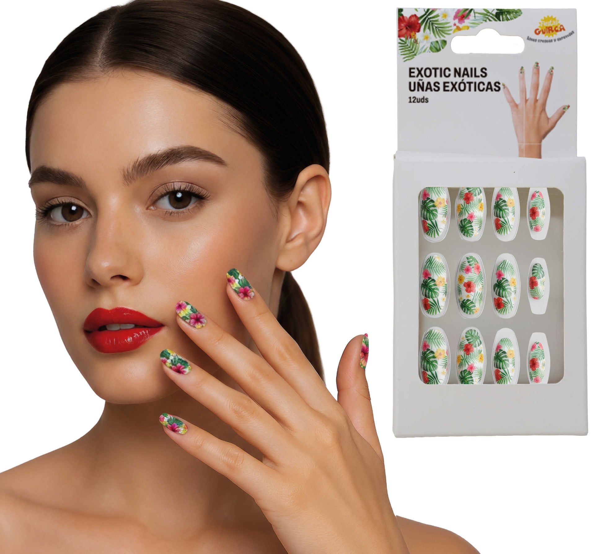 12 NAILS WITH GLUE