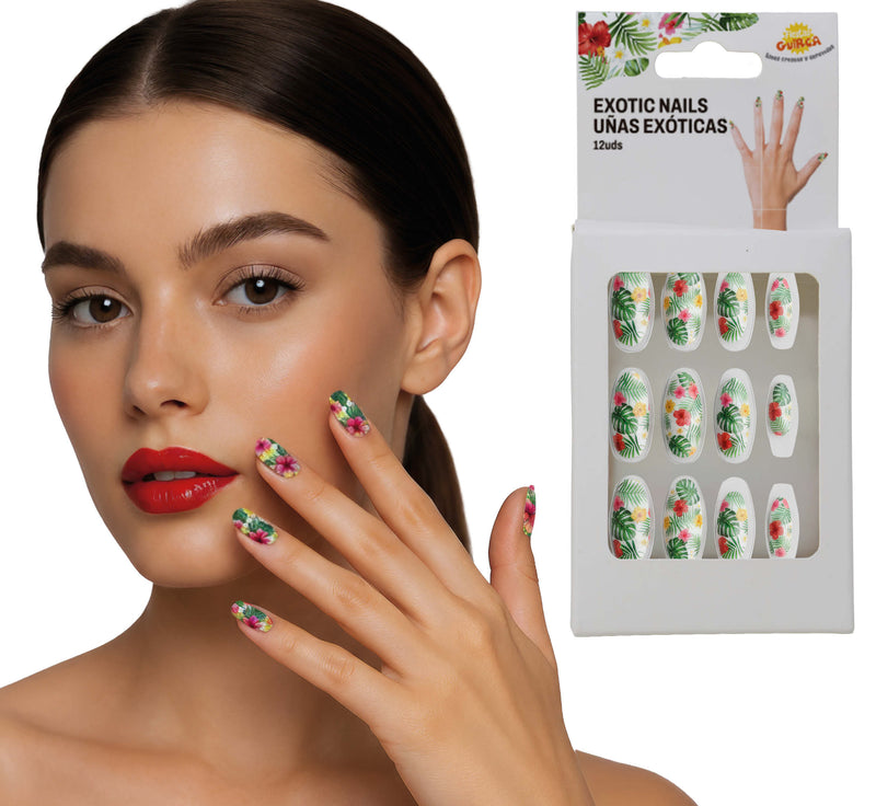 12 NAILS WITH GLUE