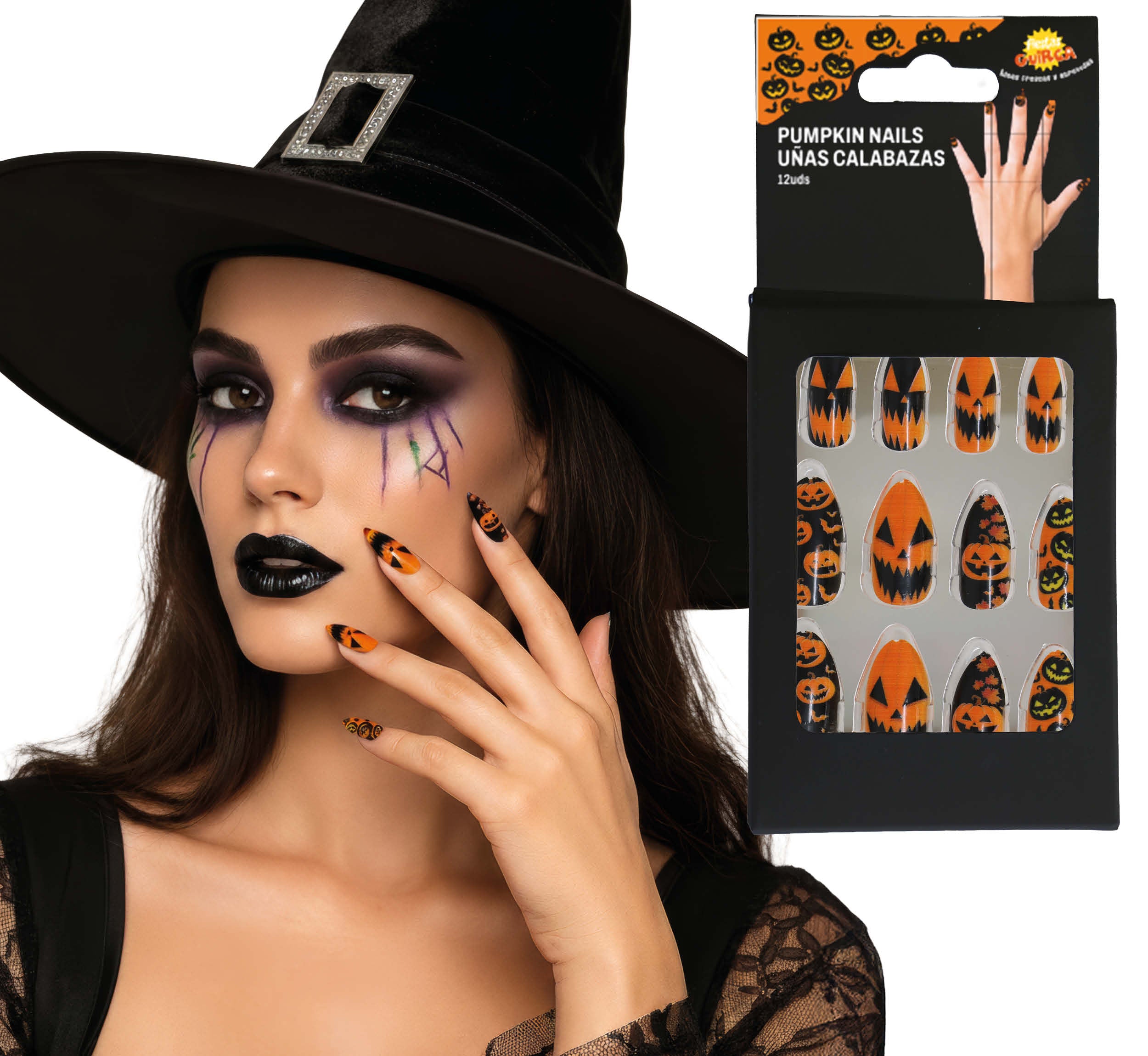 12 NAILS WITH GLUE