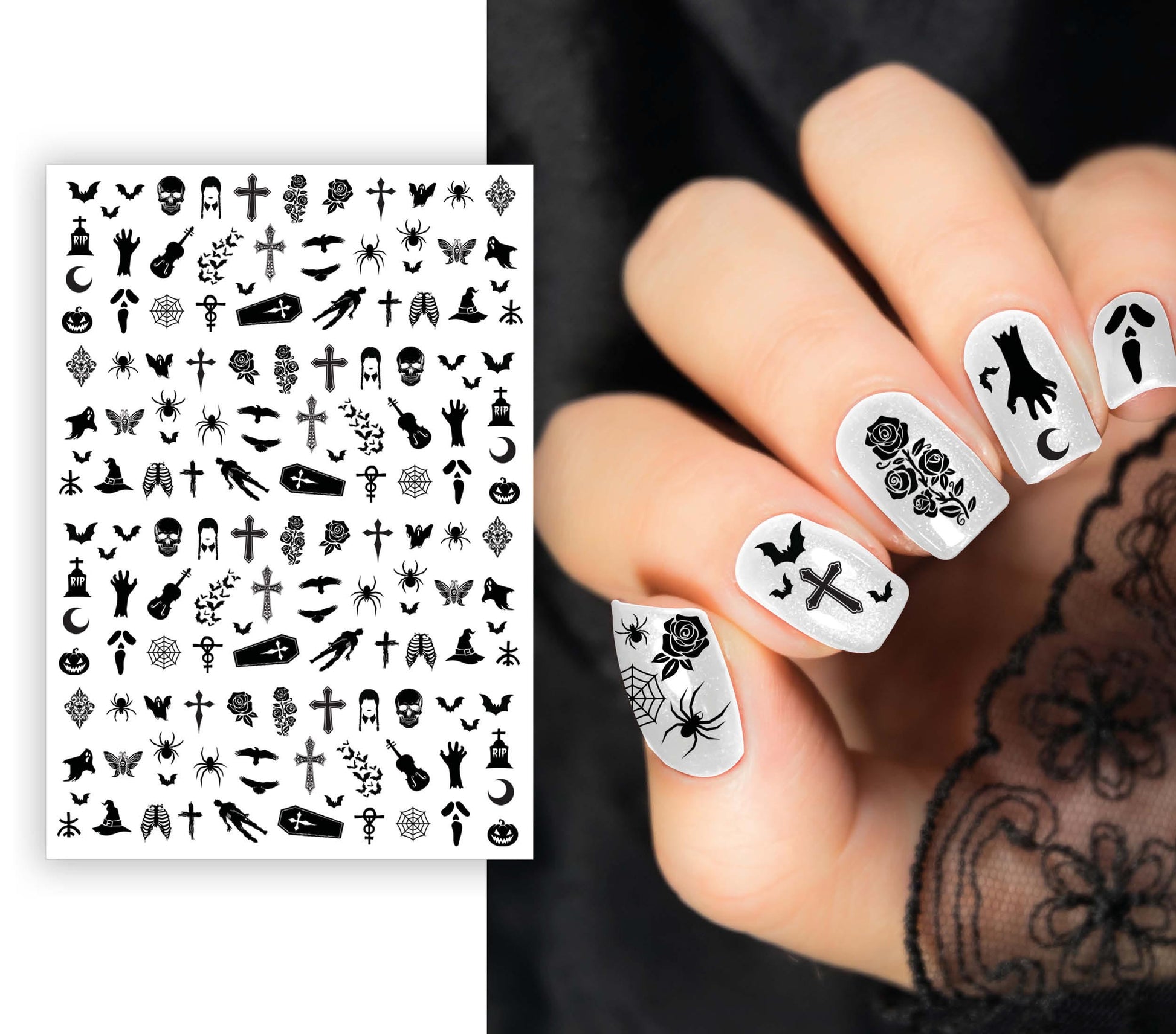 NAIL STICKER, 10X7 CM