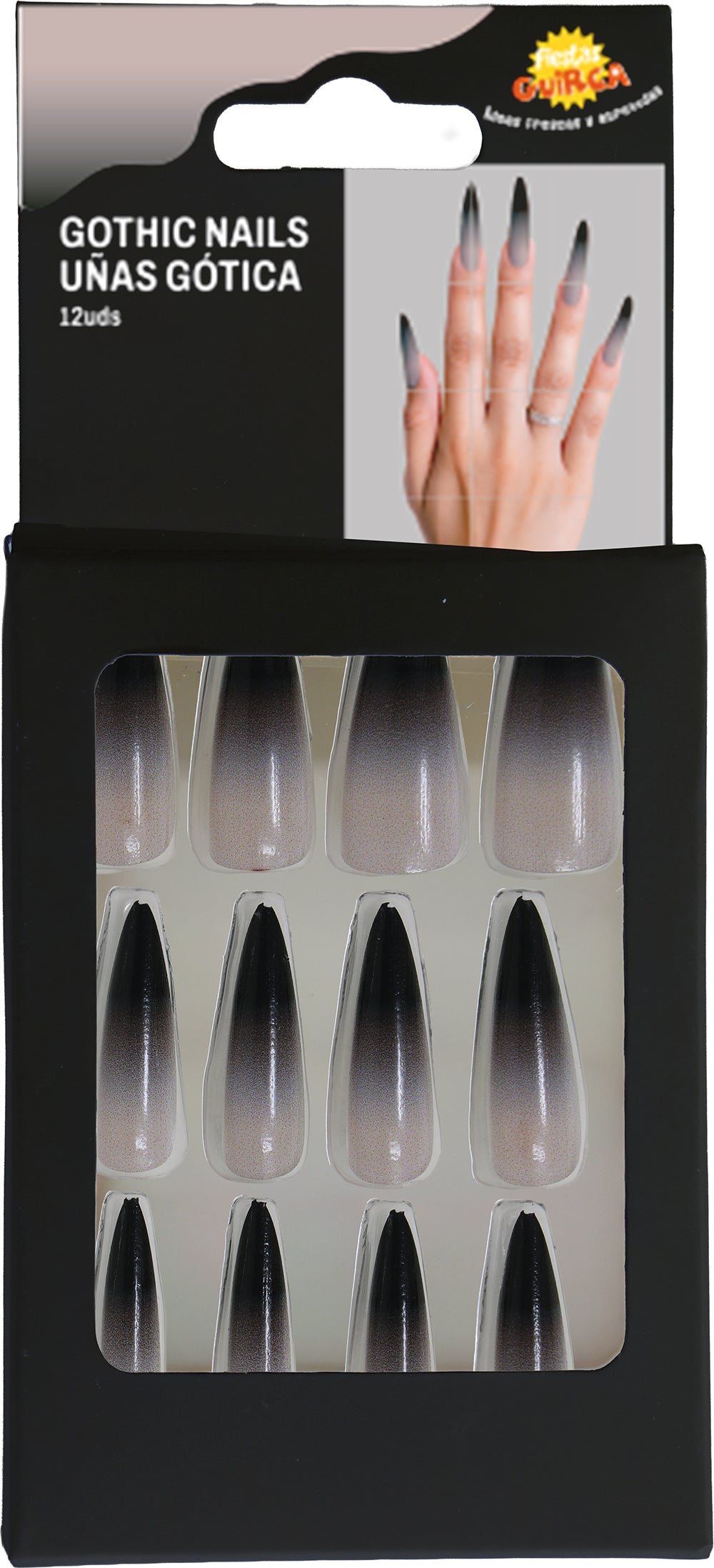 12 NAILS WITH GLUE