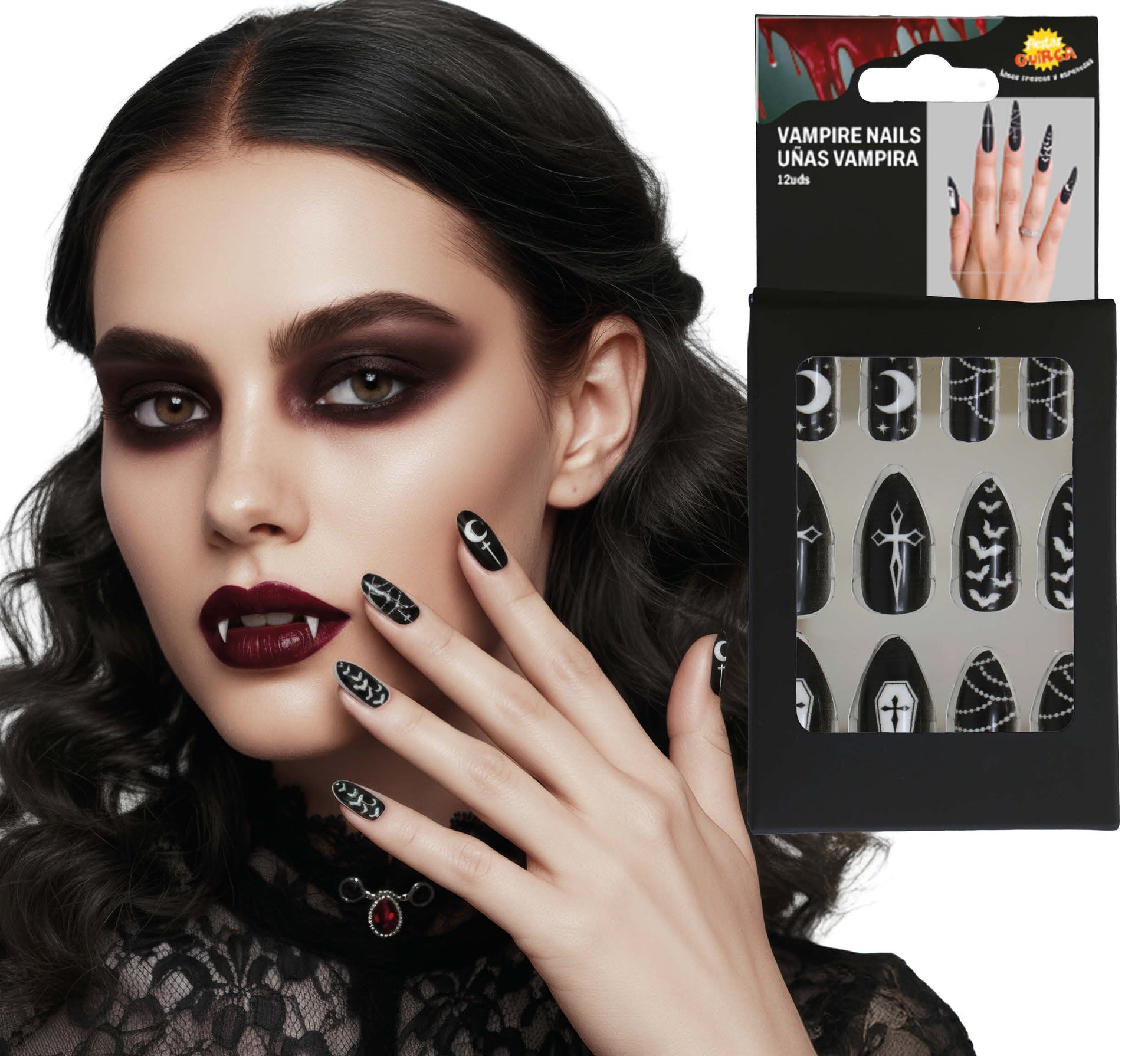 12 NAILS WITH GLUE