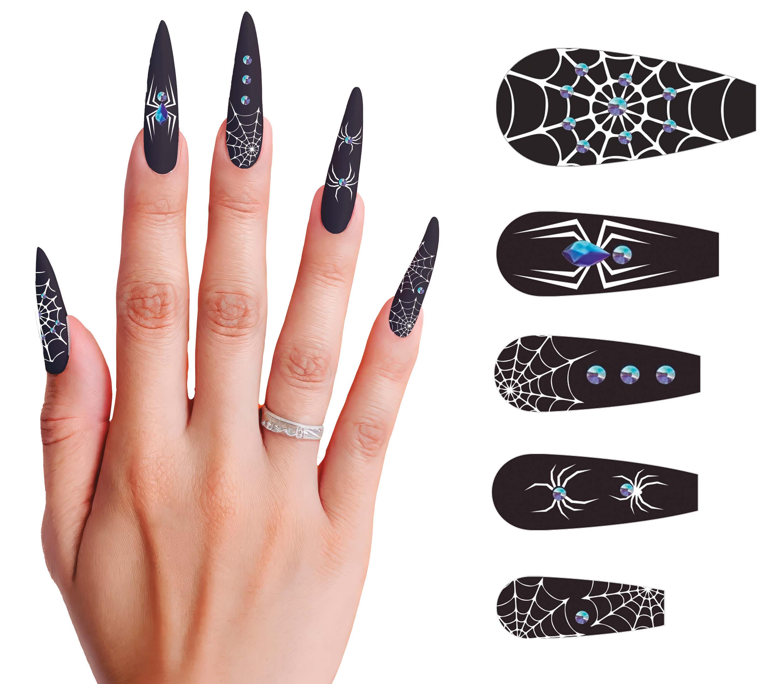 12 NAILS WITH GLUE