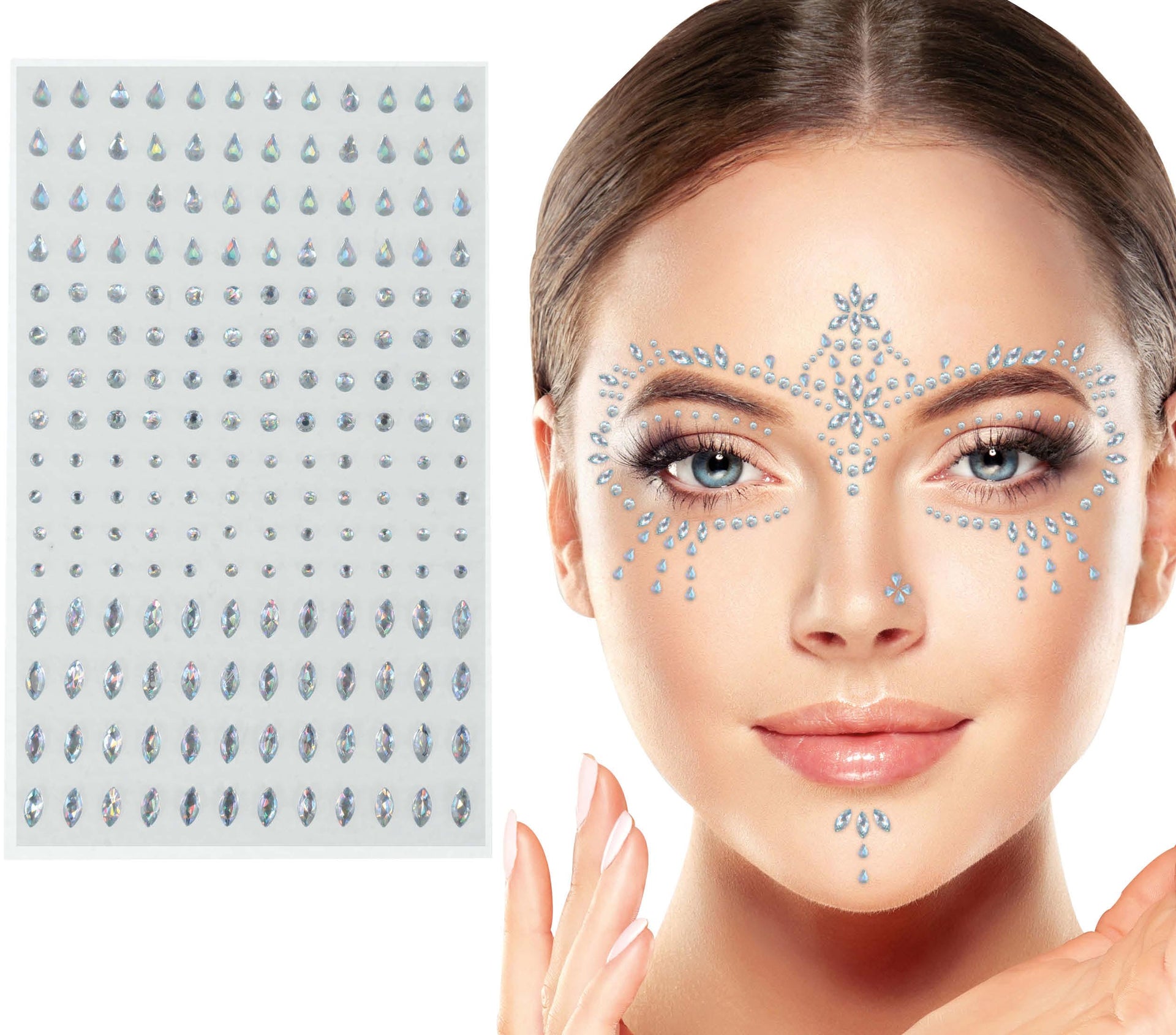 FACE JEWELS, SHEET 9X15 CM