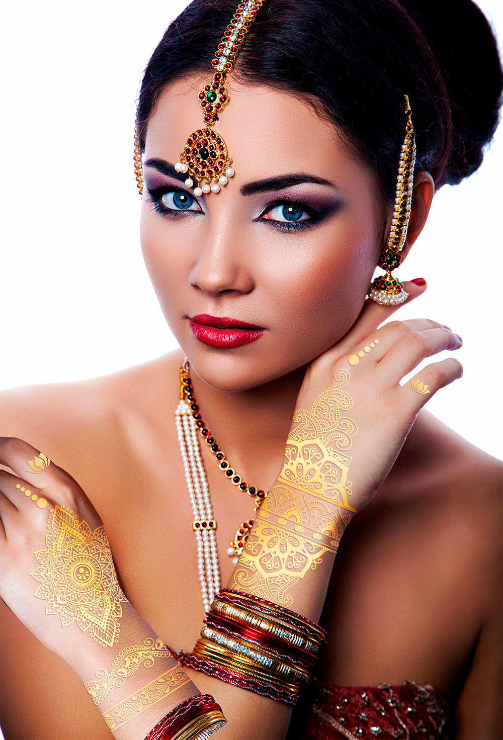 ORIENTAL GOLD TATTOO, 14X30 CMS
